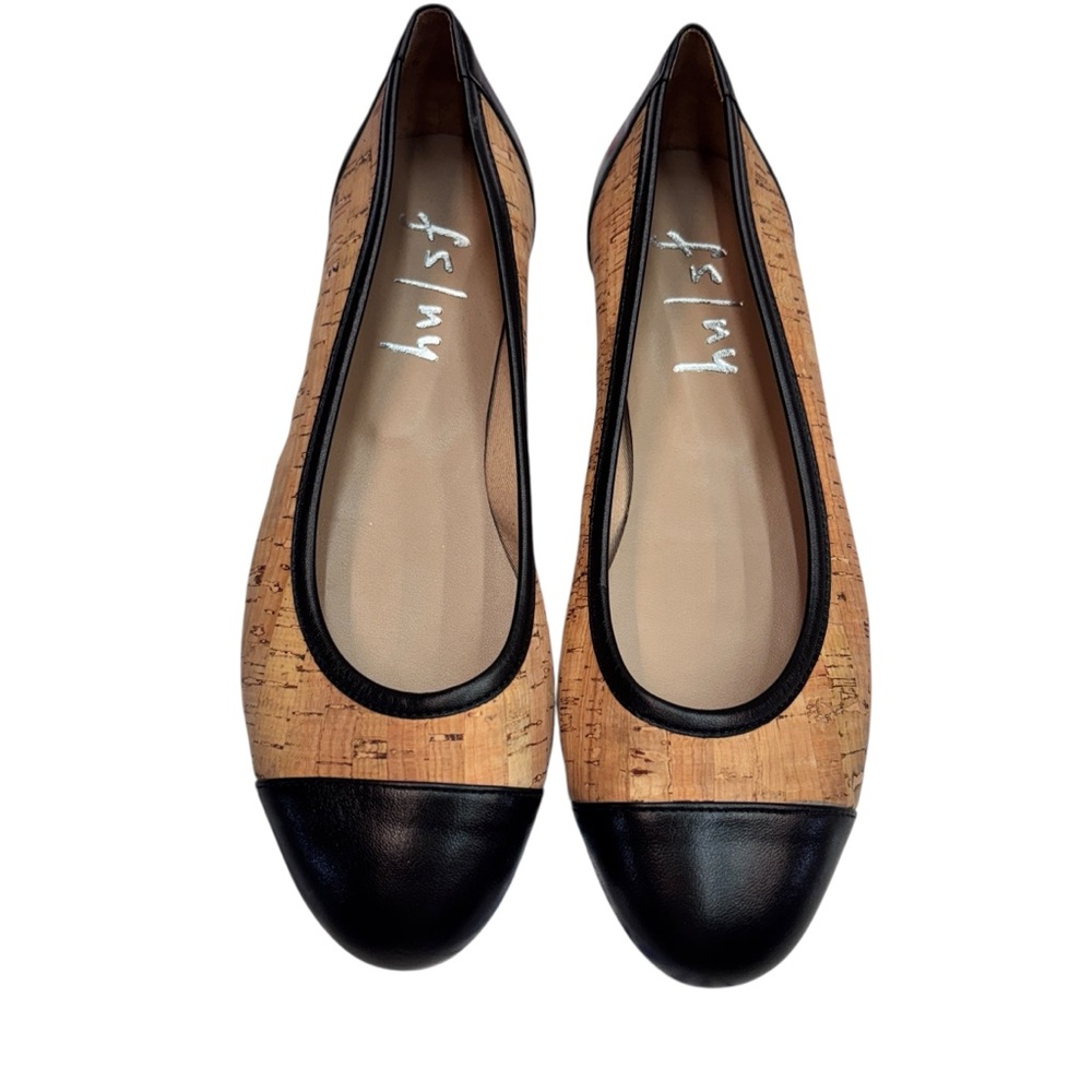 FS/NY Cork and Patent Leather Flats 7.5B